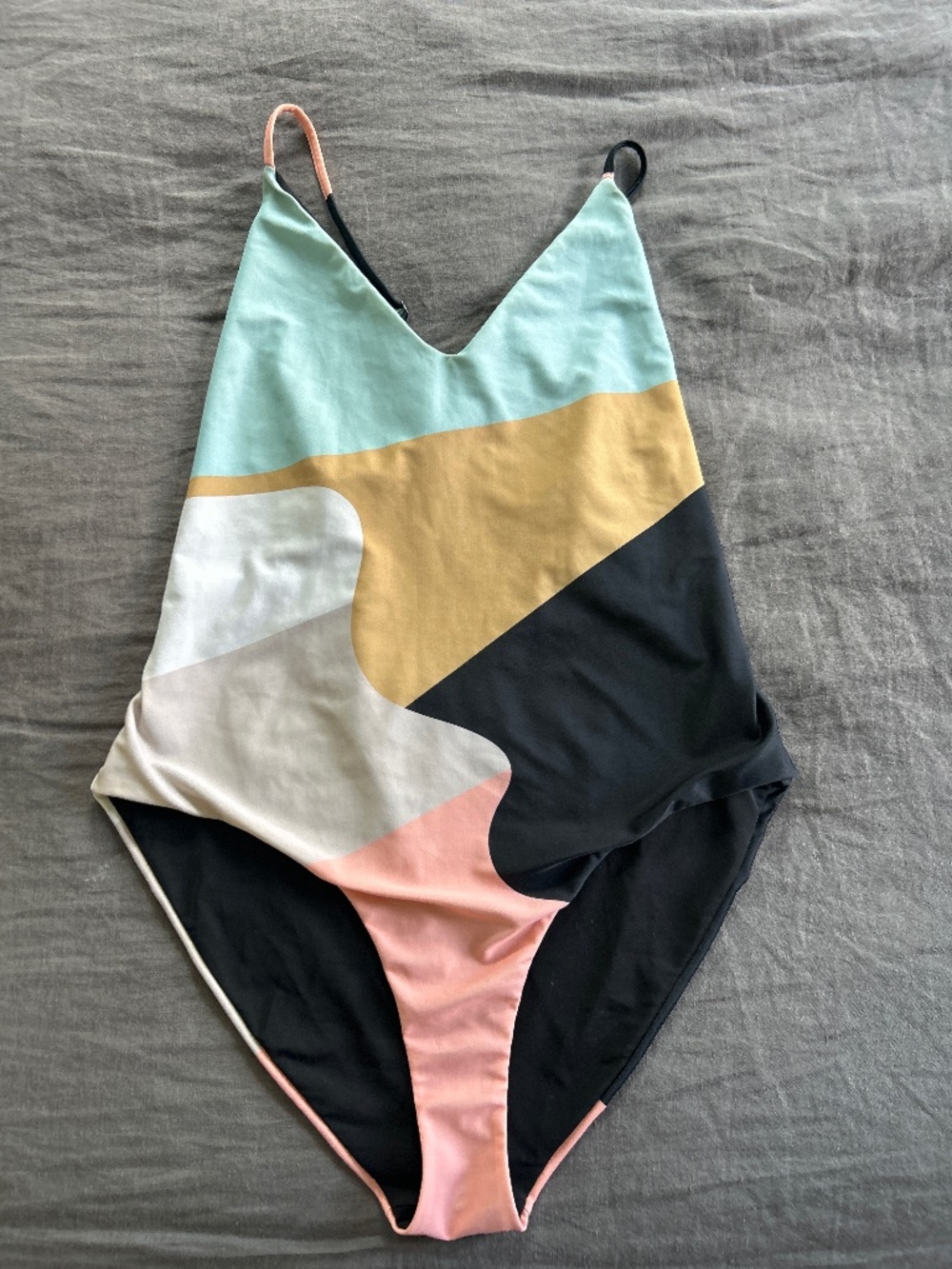 Block Pattern Mara Hoffman Swimsuit